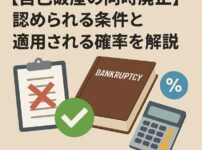 【自己破産の同時廃止】認められる条件と適用される確率を解説