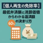 【個人再生の免除率】最低弁済額と清算価値からわかる返済額の決まり方