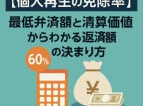 【個人再生の免除率】最低弁済額と清算価値からわかる返済額の決まり方