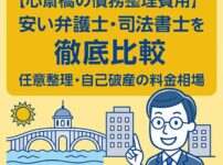 【心斎橋の債務整理費用】安い弁護士・司法書士を徹底比較｜任意整理・自己破産の料金相場