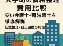 【大手町の債務整理費用比較】安い弁護士・司法書士を徹底解説｜任意整理・自己破産の相場