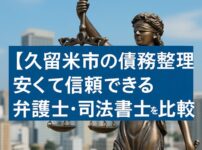 【久留米市の債務整理】安くて信頼できる弁護士・司法書士を徹底比較