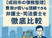 【成田市の債務整理】費用が安い＆信頼できる弁護士・司法書士を徹底比較
