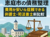 【恵庭市の債務整理】費用が安い＆信頼できる弁護士・司法書士を徹底比較
