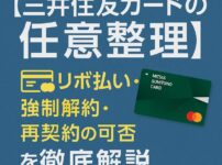 【三井住友カードの任意整理】リボ払い・強制解約・再契約の可否を徹底解説