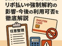【楽天カードの任意整理】リボ払いや強制解約の影響・今後の利用可否を徹底解説