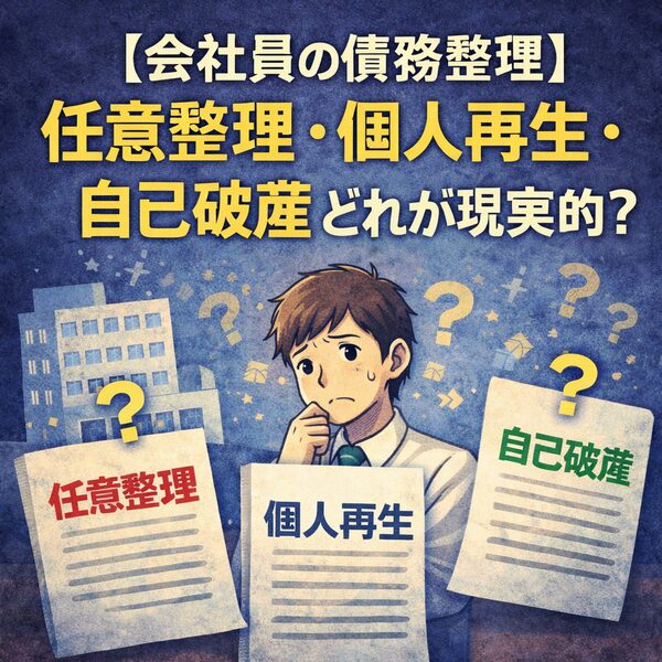 会社員の債務整理】任意整理・個人再生・自己破産どれが現実的？