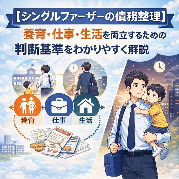 【シングルファーザーの債務整理】養育・仕事・生活を両立するための判断基準をわかりやすく解説