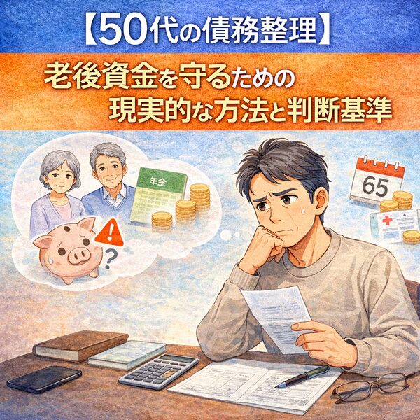 【50代の債務整理】老後資金を守るための現実的な方法と判断基準