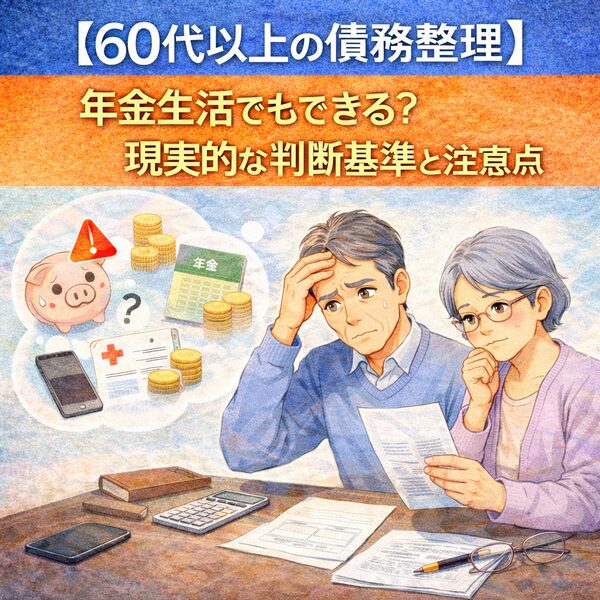 【60代以上の債務整理】年金生活でもできる？現実的な判断基準と注意点