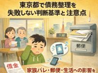 【同居中でも大丈夫？】東京都で債務整理を失敗しない判断基準と注意点