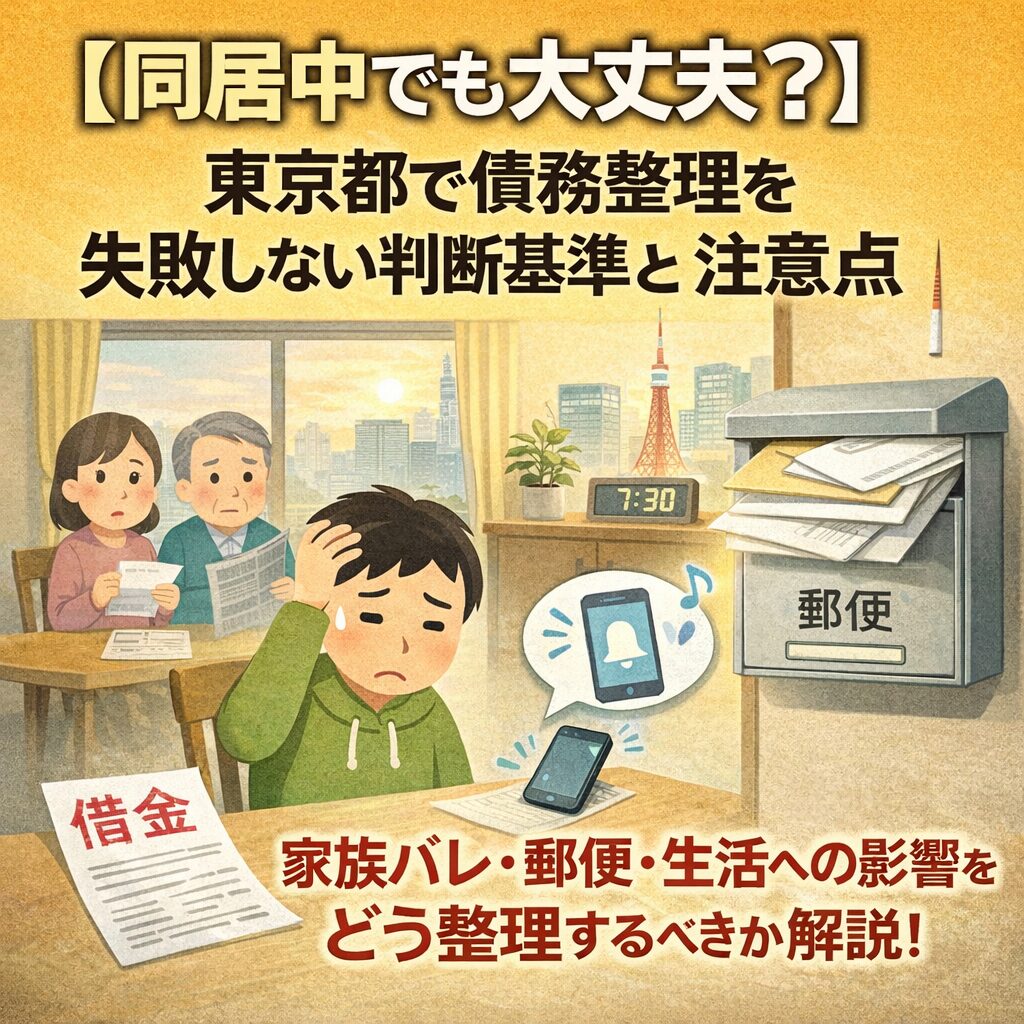 【同居中でも大丈夫？】東京都で債務整理を失敗しない判断基準と注意点
