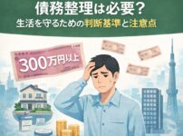【東京都で借金300万円以上】債務整理は必要？生活を守るための判断基準と注意点