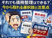 【大阪府でブラック状態】それでも債務整理はできる？今から取れる選択肢と注意点