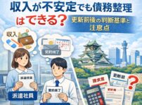 【大阪府で派遣・契約社員】収入が不安定でも債務整理はできる？更新前後の判断基準と注意点