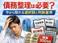 【大阪府で借金300万円以上】債務整理は必要？今から取れる選択肢と判断基準